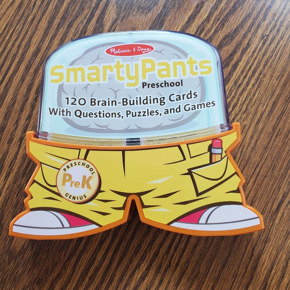 Melissa & Doug Smarty Pants Preschool Cards - Yellow Partially New See Notes